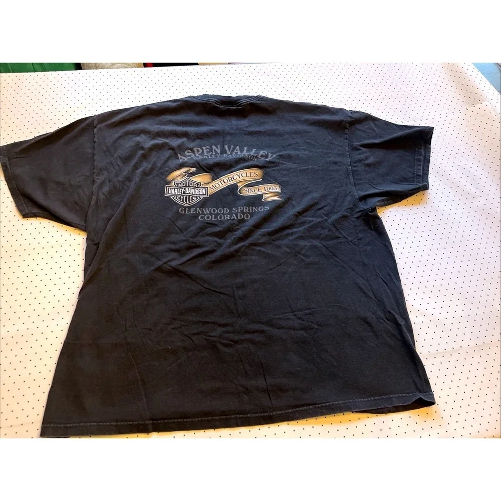 Harley Davidson 3XL Wolf Graphic T Shirt Aspen Valley Colorado Biker USA
